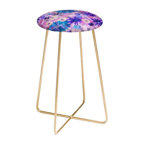 Schatzi Brown Elizabeth Floral Pink Counter Stool