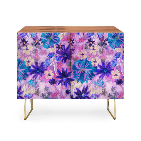Schatzi Brown Elizabeth Floral Pink Credenza
