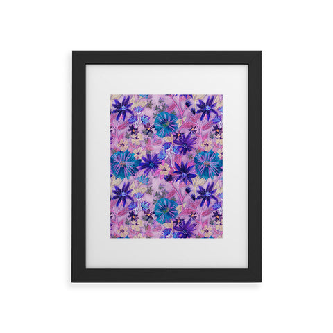 Schatzi Brown Elizabeth Floral Pink Framed Art Print