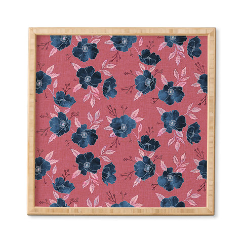 Schatzi Brown Emma Floral Hot Pink Framed Wall Art