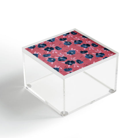 Schatzi Brown Emma Floral Hot Pink Acrylic Box