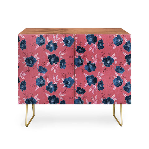 Schatzi Brown Emma Floral Hot Pink Credenza