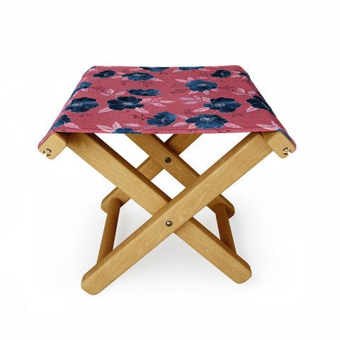 Schatzi Brown Emma Floral Hot Pink Folding Stool