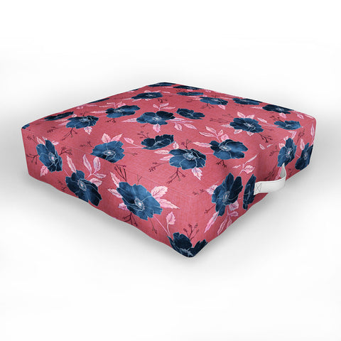 Schatzi Brown Emma Floral Hot Pink Outdoor Floor Cushion