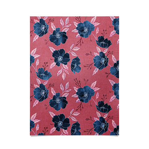 Schatzi Brown Emma Floral Hot Pink Poster