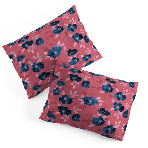 Schatzi Brown Emma Floral Hot Pink Pillow Shams