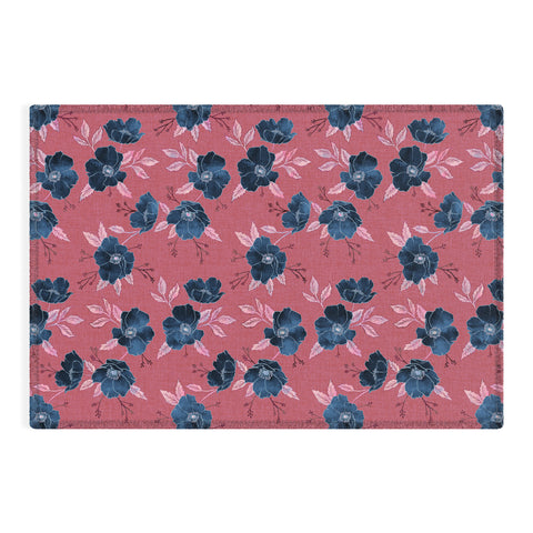 Schatzi Brown Emma Floral Hot Pink Outdoor Rug