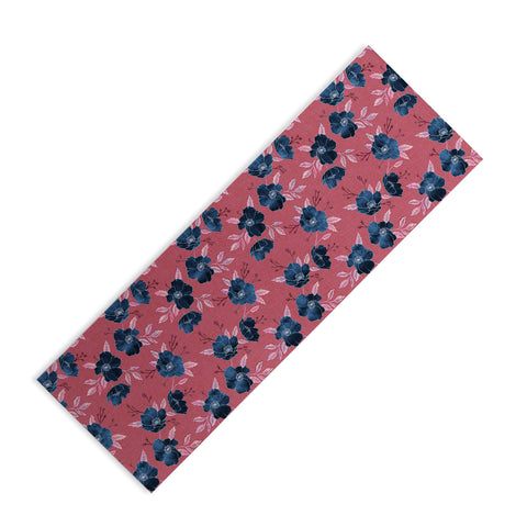 Schatzi Brown Emma Floral Hot Pink Yoga Mat