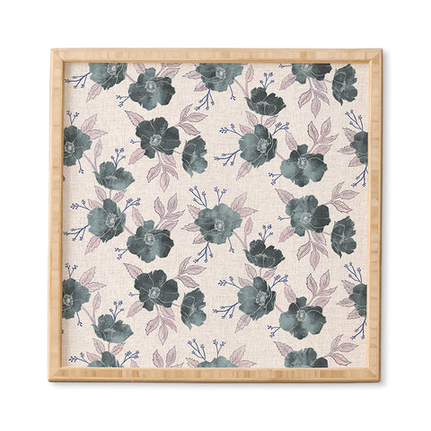 Schatzi Brown Emma Floral Stone Framed Wall Art