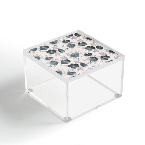 Schatzi Brown Emma Floral Stone Acrylic Box