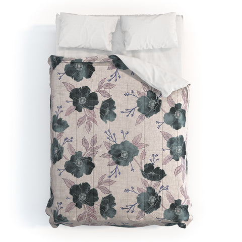 Schatzi Brown Emma Floral Stone Comforter