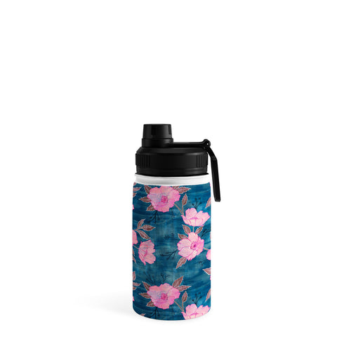 Schatzi Brown Emma Floral Turquoise Water Bottle