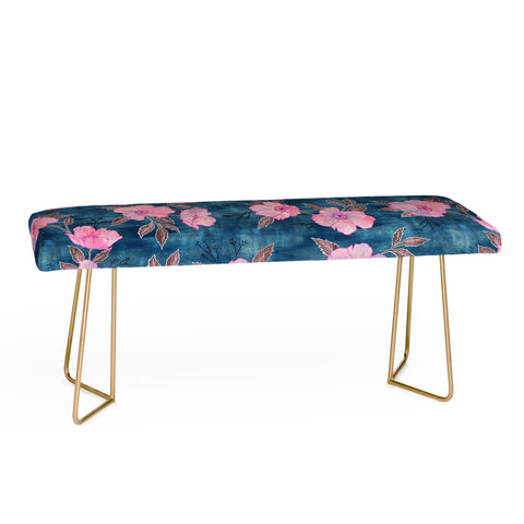 Schatzi Brown Emma Floral Turquoise Bench