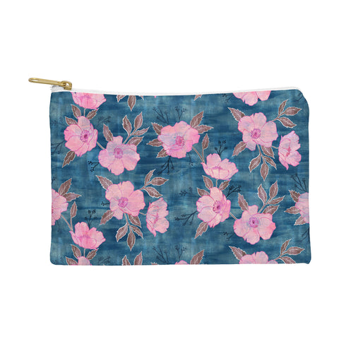 Schatzi Brown Emma Floral Turquoise Pouch