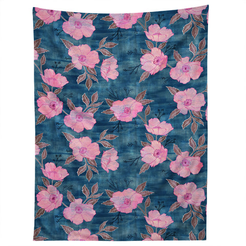 Schatzi Brown Emma Floral Turquoise Tapestry