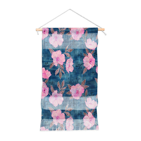 Schatzi Brown Emma Floral Turquoise Wall Hanging Portrait