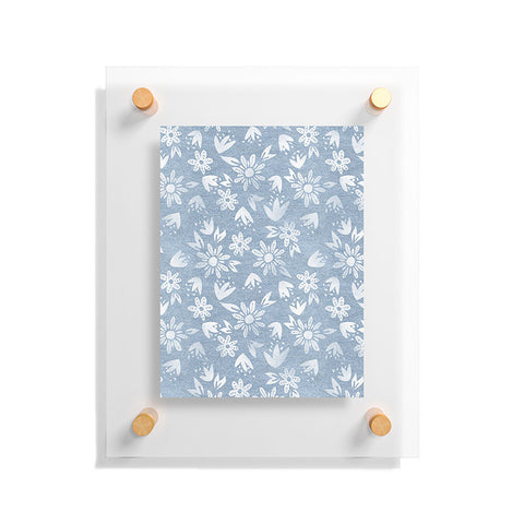 Schatzi Brown Erinn Floral Chambray Floating Acrylic Print
