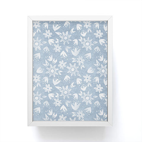 Schatzi Brown Erinn Floral Chambray Framed Mini Art Print