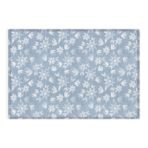 Schatzi Brown Erinn Floral Chambray Outdoor Rug