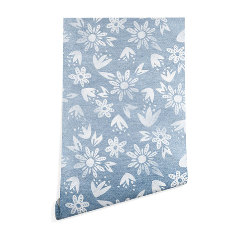 Schatzi Brown Erinn Floral Chambray Wallpaper