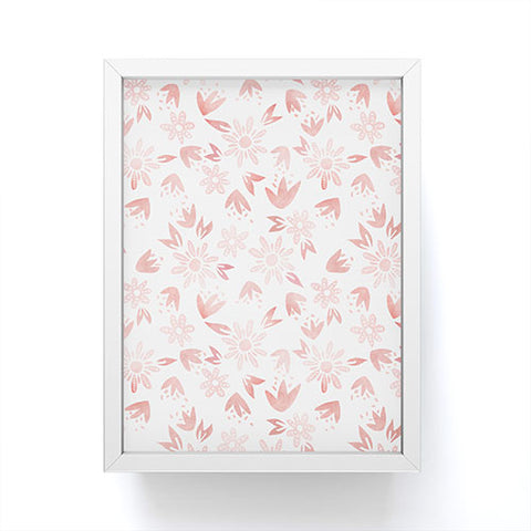Schatzi Brown Erinn Floral Pink Framed Mini Art Print