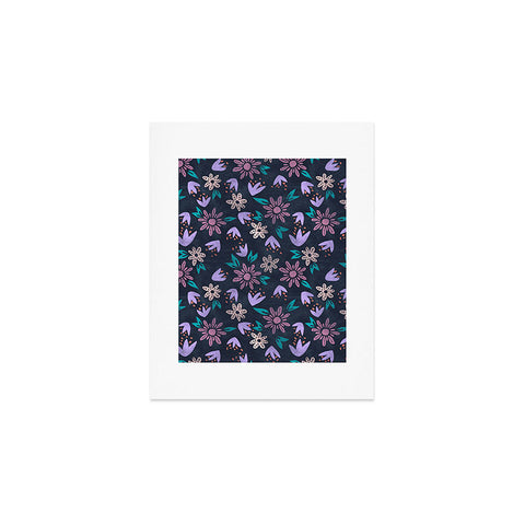 Schatzi Brown Erinn Floral Purple Art Print
