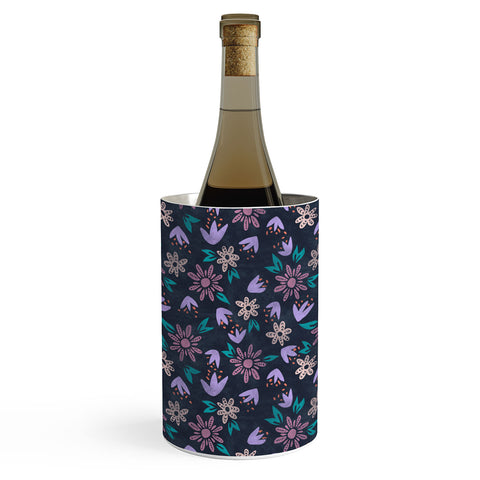 Schatzi Brown Erinn Floral Purple Wine Chiller