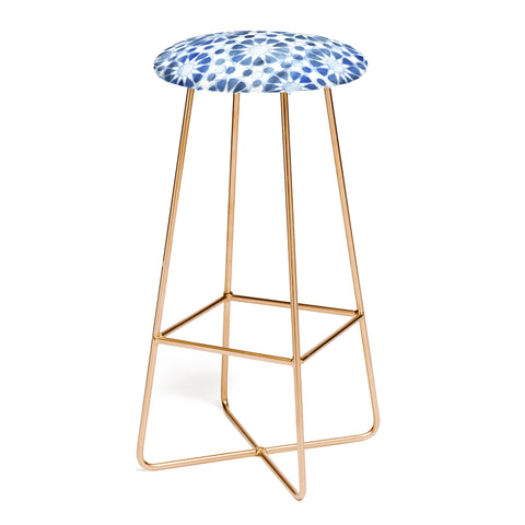 Schatzi Brown Farah Tile Blue Bar Stool