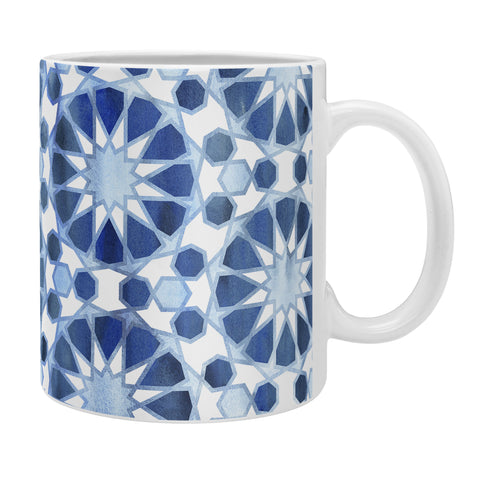 Schatzi Brown Farah Tile Blue Coffee Mug