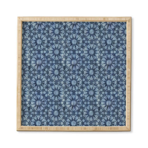 Schatzi Brown Farah Tile Denim Framed Wall Art