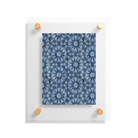 Schatzi Brown Farah Tile Denim Floating Acrylic Print