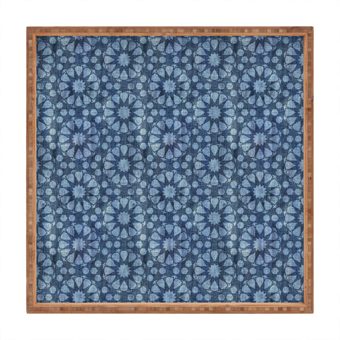 Schatzi Brown Farah Tile Denim Square Tray