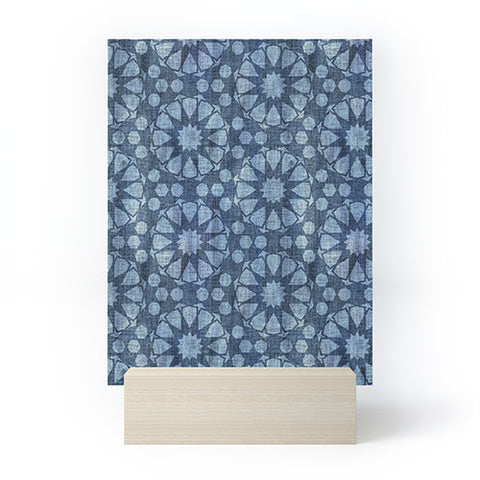 Schatzi Brown Farah Tile Denim Mini Art Print
