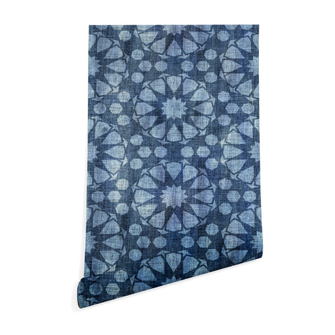 Schatzi Brown Farah Tile Denim Wallpaper