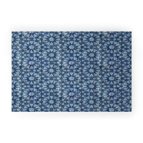 Schatzi Brown Farah Tile Denim Welcome Mat