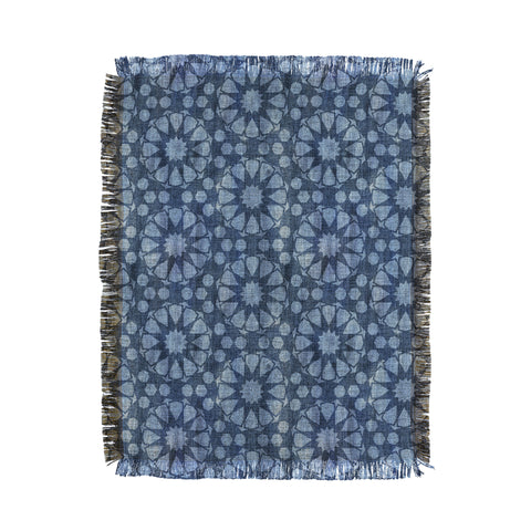 Schatzi Brown Farah Tile Denim Throw Blanket