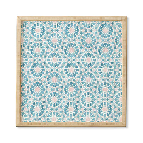 Schatzi Brown Farah Tile Pastel Framed Wall Art