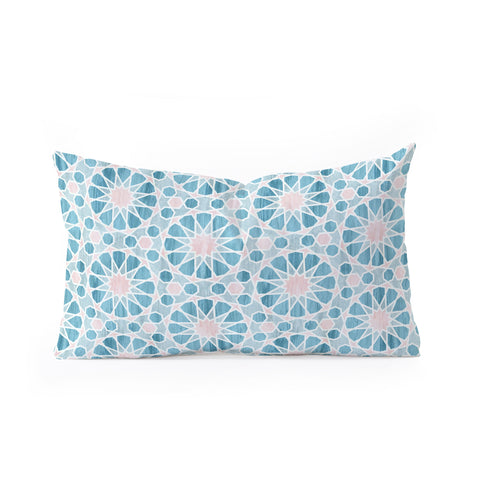 Schatzi Brown Farah Tile Pastel Oblong Throw Pillow