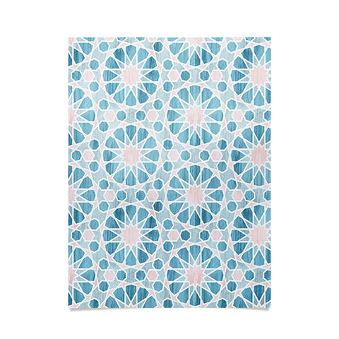 Schatzi Brown Farah Tile Pastel Poster