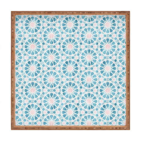Schatzi Brown Farah Tile Pastel Square Tray