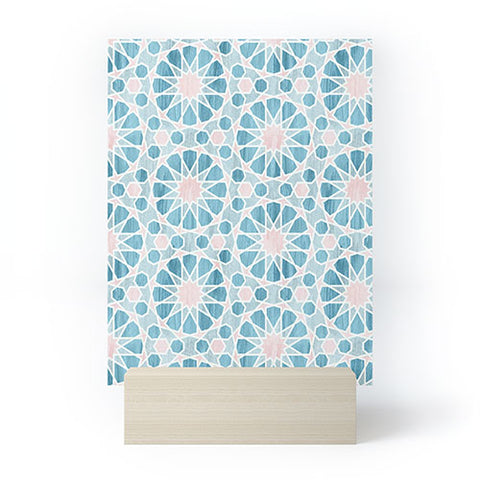 Schatzi Brown Farah Tile Pastel Mini Art Print