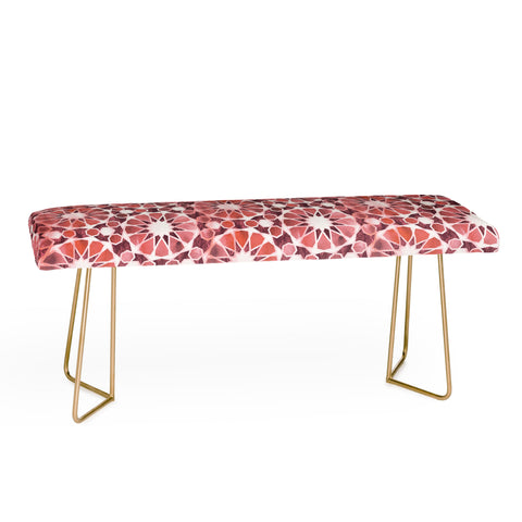 Schatzi Brown Farah Tile Rose Bench