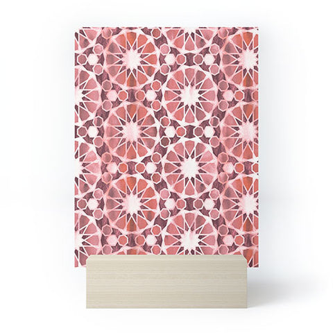 Schatzi Brown Farah Tile Rose Mini Art Print