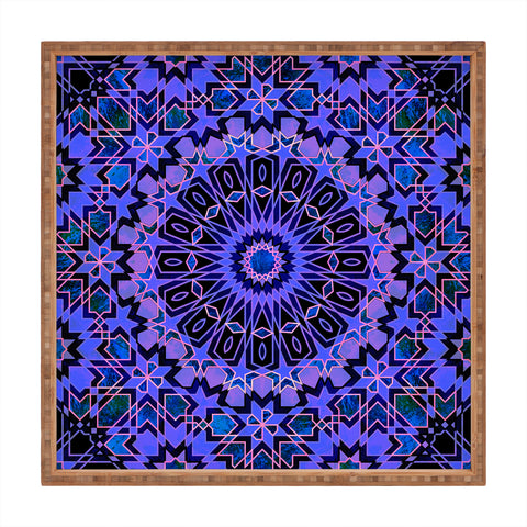 Schatzi Brown Fez Moroccan Tiles 4A Square Tray