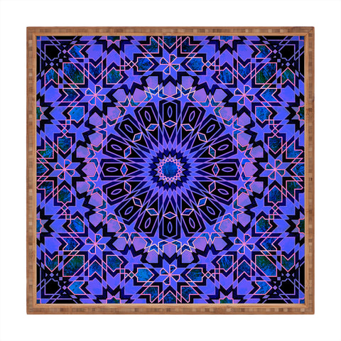Schatzi Brown Fez Moroccan Tiles 4A Square Tray