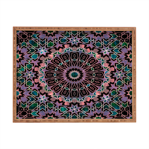 Schatzi Brown Fez Moroccan Tiles 4G Rectangular Tray