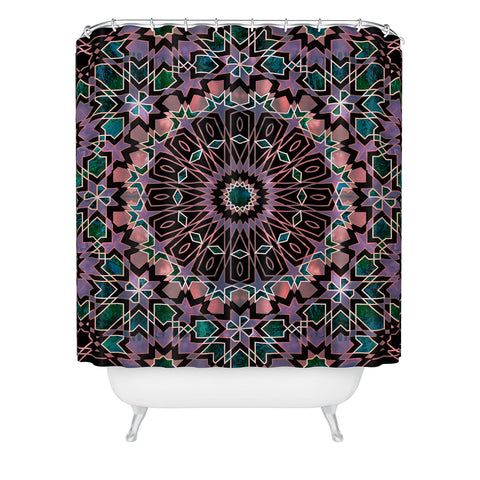 Schatzi Brown Fez Moroccan Tiles 4G Shower Curtain