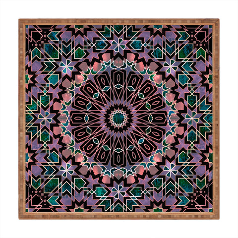 Schatzi Brown Fez Moroccan Tiles 4G Square Tray