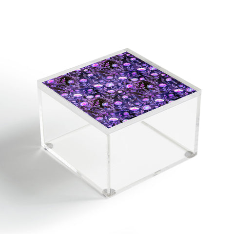 Schatzi Brown Folk Flower Purple Acrylic Box