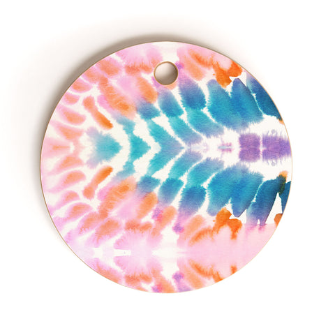 Schatzi Brown Free Spirit Pattern C Cutting Board Round